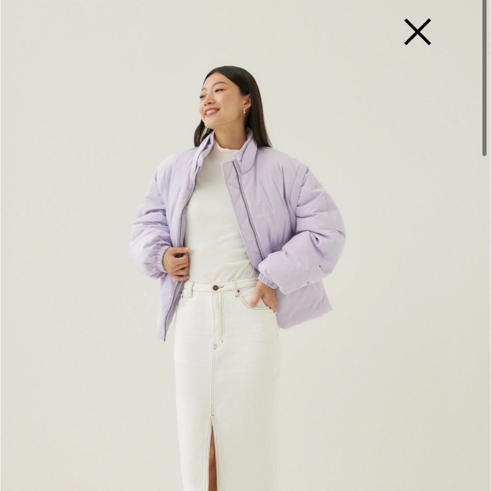 Onda Elastic 2-in-1 Puffer Jacket Lavender NWT - Picture 5 of 8